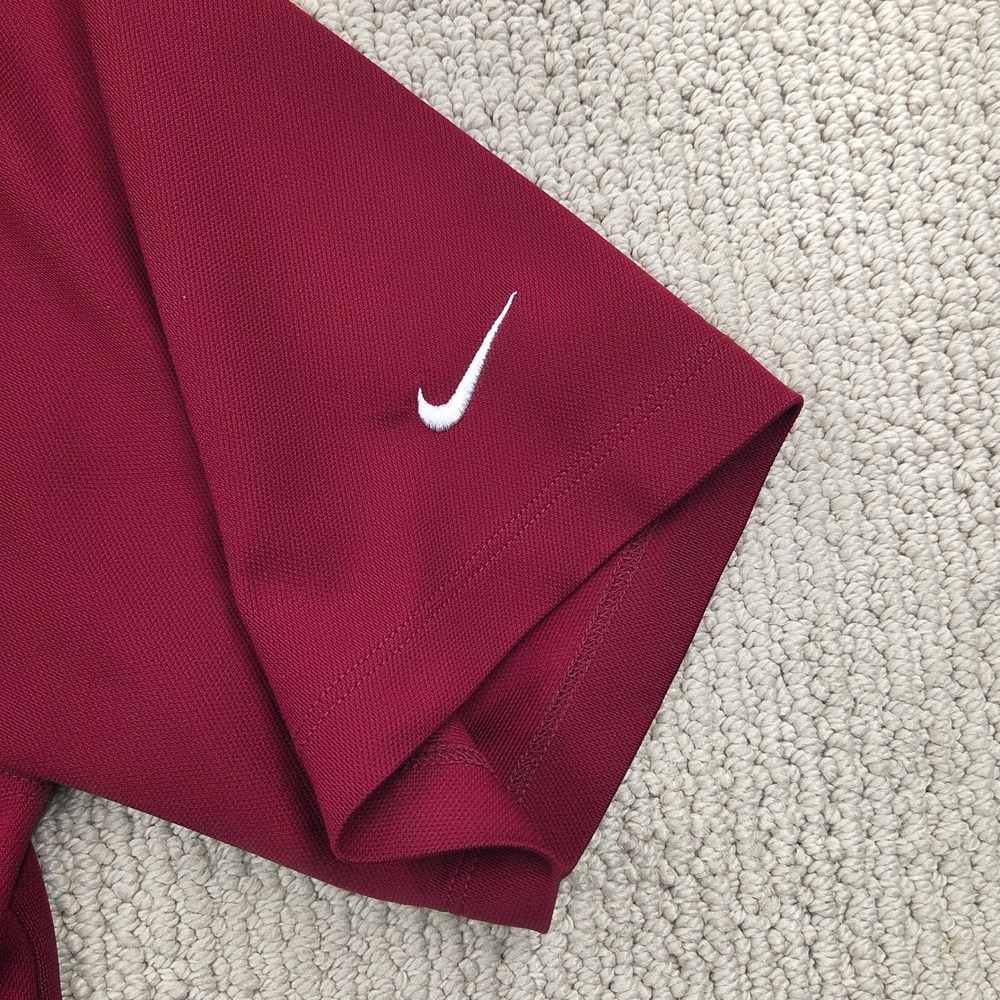 Nike Golf Polo Shirt Grand Bear Grand Biloxi Casino Maroon Mens Medium - Picture 9 of 11